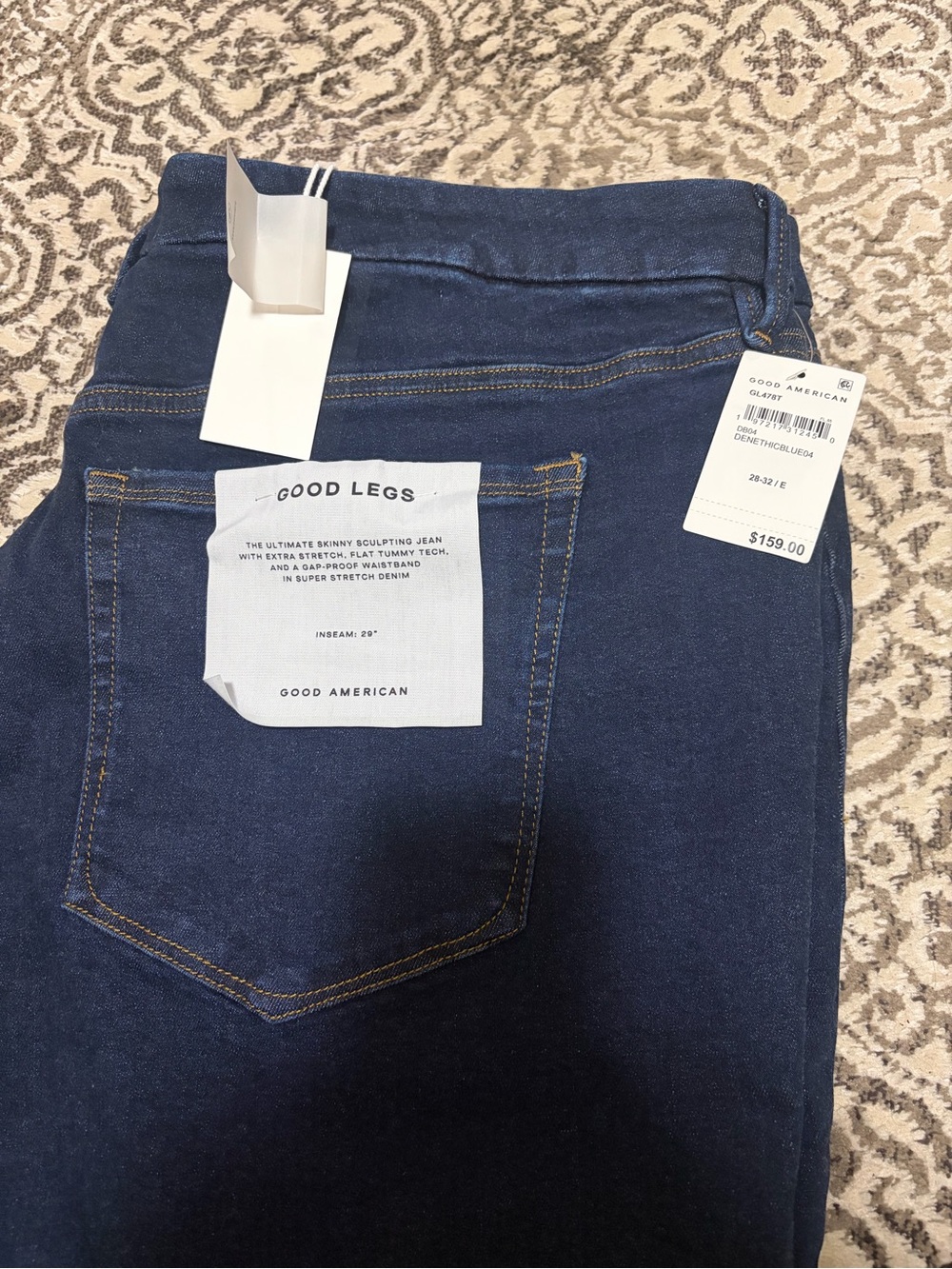 Good American Dark Indigo High-Rise Skinny Jeans